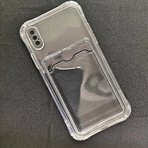 Ốp Lưng iPhone X - Xs Dẻo Trong Suốt Có Khe Đựng Thẻ – Chống Sốc, Chống Trầy, Tiện Lợi