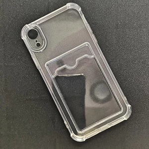 Ốp Lưng iPhone XR Dẻo Trong Suốt Có Khe Đựng Thẻ – Chống Sốc, Chống Trầy, Tiện Lợi