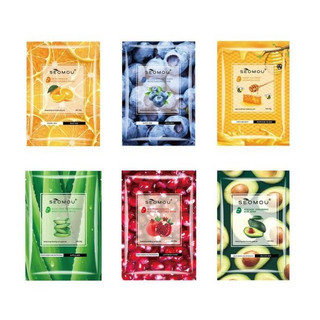 Mặt nạ Seomou, mặt nạ hoa quả nội địa trung dưỡng ẩm, dưỡng trắng.