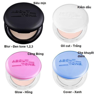 [About_Tone] PHẤN PHỦ EGLIPS ABOUT TONE VỎ HỒNG GLOW POWDER PACT