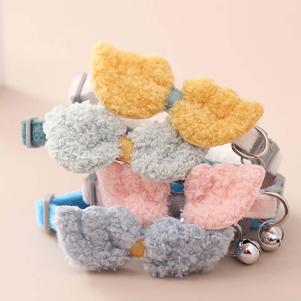 Vòng Cổ Có Chuông Cánh Thiên Thần Cho Chó Poodle To Lớn Mèo Cún Thú Cưng Dễ Thương 20kg 40kg Mới Sinh Dưới 2kg Tự Làm