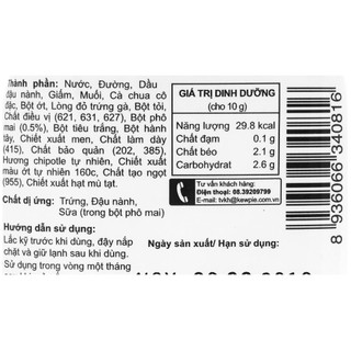Xốt Phô Mai Cay Kewpie Chai 210Ml Salad Dressing