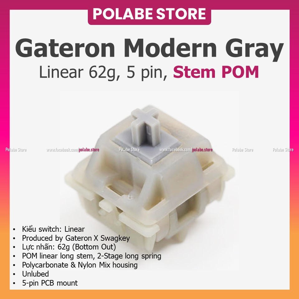 SWK Catmint switch bàn phím cơ Swagkeys Modern Grey linear switch ...