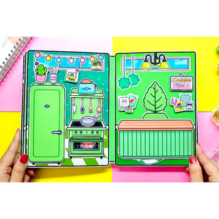 Ngôi nhà ếch xanh Keroppa của búp bê toca - Búp bê giấy