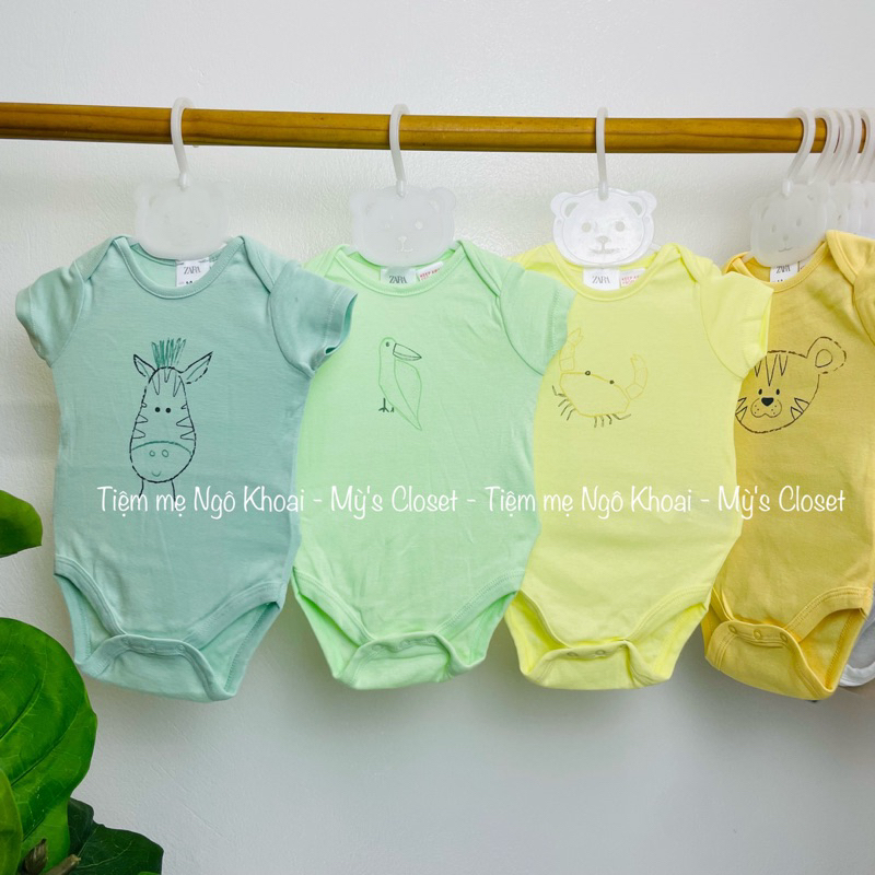 [MD151] Z.A.R.A 6/9-9/12M CHỌN MẪU Body chip ngắn tay cho bé chất liệu cotton mềm mại