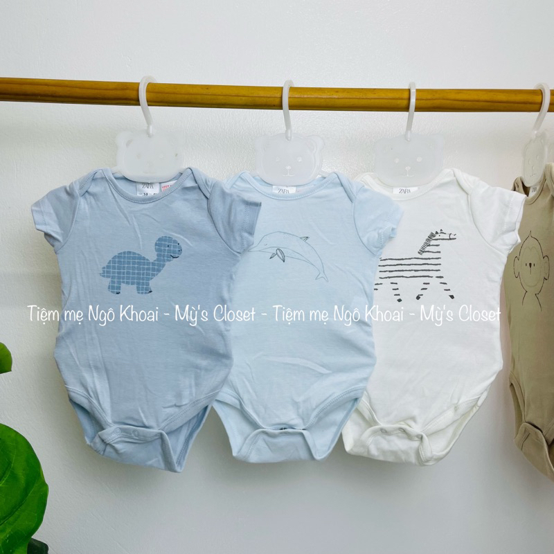 [MD151] Z.A.R.A 6/9-9/12M CHỌN MẪU Body chip ngắn tay cho bé chất liệu cotton mềm mại