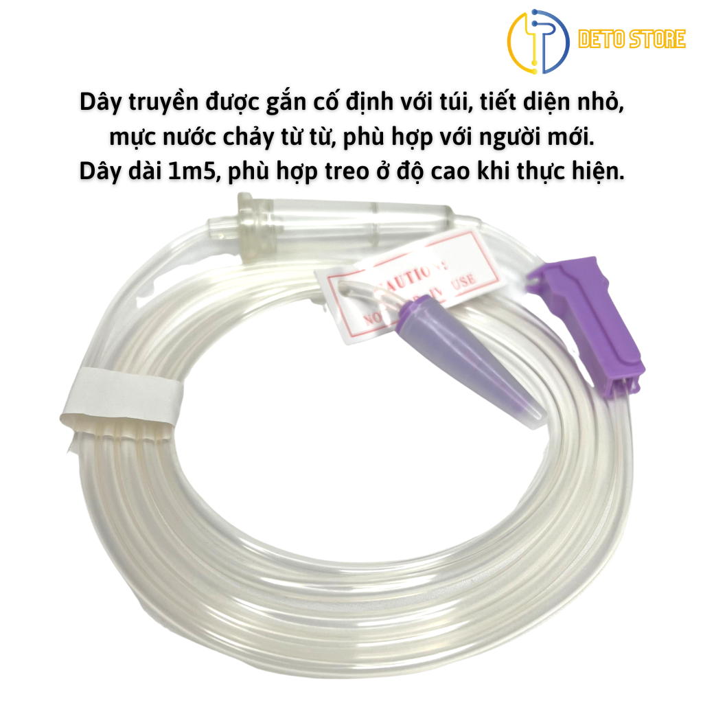 Túi truyền thụt tháo đại tràng cà phê Enema, Cafe Gerson, túi truyền súc ruột 1200ml (Túi cho ăn)