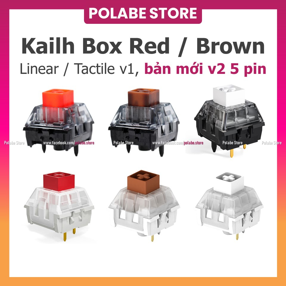 KAILH BOX HAKO TRUE HAKO CLEAR công tắc bàn phím cơ linear tactile
