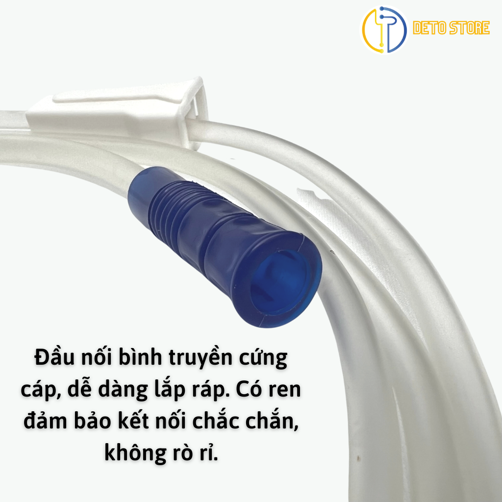 Dây nối bình thải độc Cà Phê, ống nối dài 1,8 mét, dây truyền súc rửa Coffee Enema, Gerson