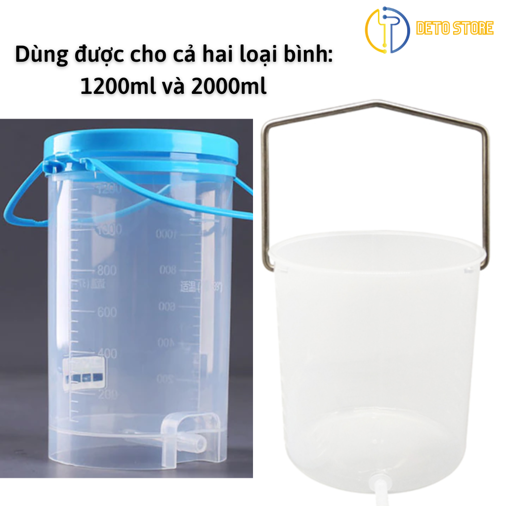 Dây nối bình thải độc Cà Phê, ống nối dài 1,8 mét, dây truyền súc rửa Coffee Enema, Gerson