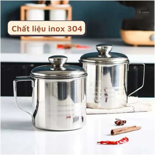Ca lọc dầu inox có lưới lọc cặn chống nhiệt an toàn { H }