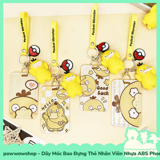 [Sẵn VN - Hỏa Tốc] Dây Móc Bao Đựng Thẻ Nhân Viên Dọc Nhựa ABS Phong Cách Nhân Vật Game Anime Manga Vịt Psyduck