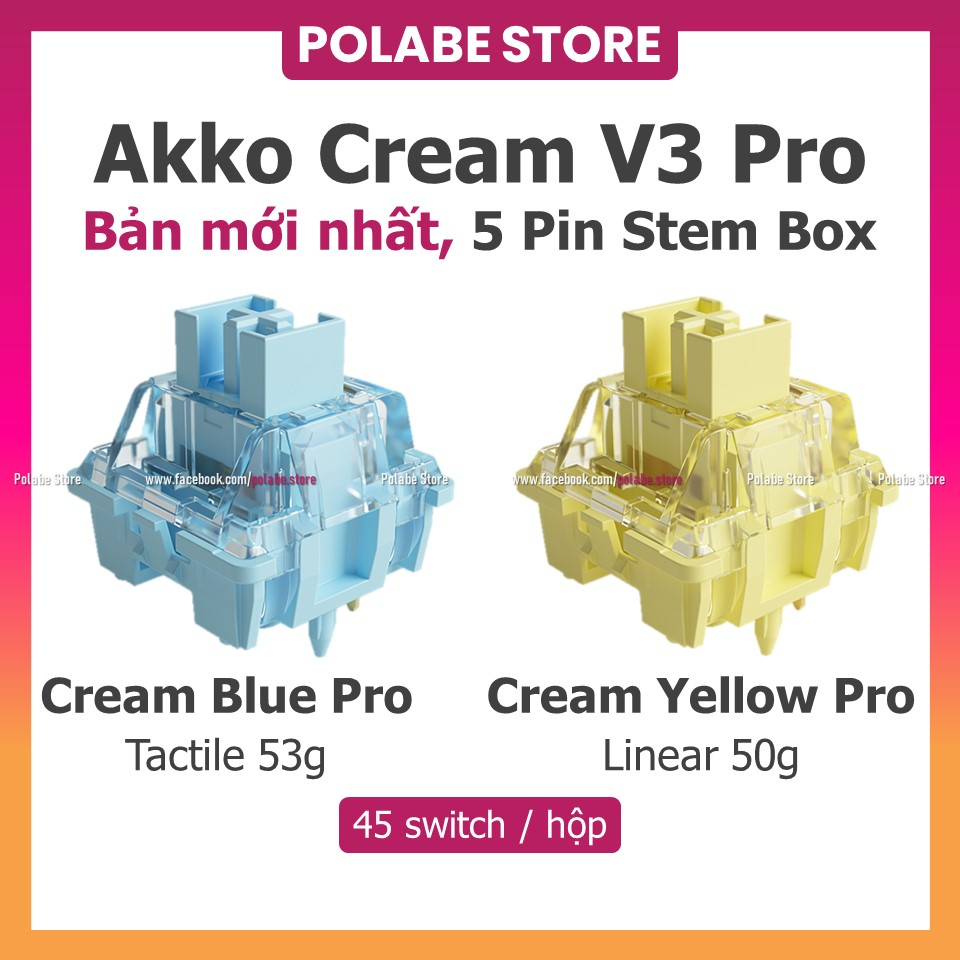 Akko Cream Yellow AKKO CS Cream Blue v3 PRO tactile switch Akko CS