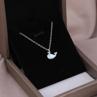 [FreeShip]Dây Chuyền Bạc Ý 925 Cá Voi Xanh