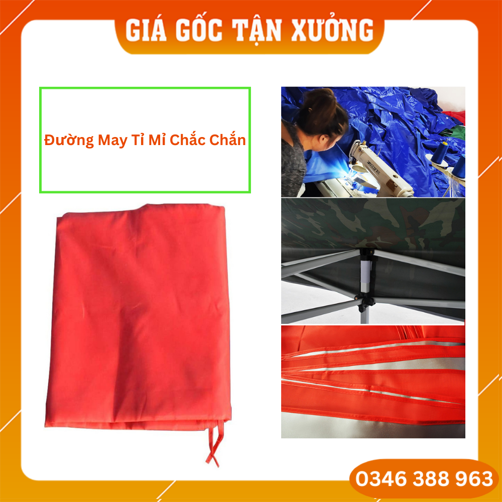 LÀM THEO [YÊU CẦU 3M x 3M] BẠT QUÂY NHÀ BẠT DI ĐỘNG 3M x 3M (không bao gồm khung xương và bạt mái)