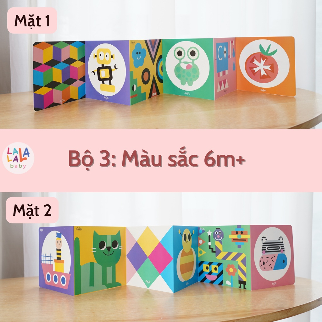 Ảnh Bộ Thẻ Ziczac - Decal - Flashcard Kích Thích Thị Giác Trí Não Cho Trẻ Sơ Sinh - Lalala Baby 3