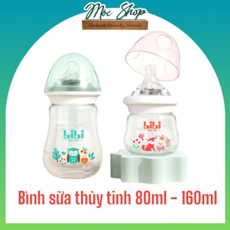 BÌNH SỮA THỦY TINH BIBI 80-160ML | Shopee Việt Nam