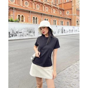 Áo babytee trơn basic áo phông form nhỏ chất cotton