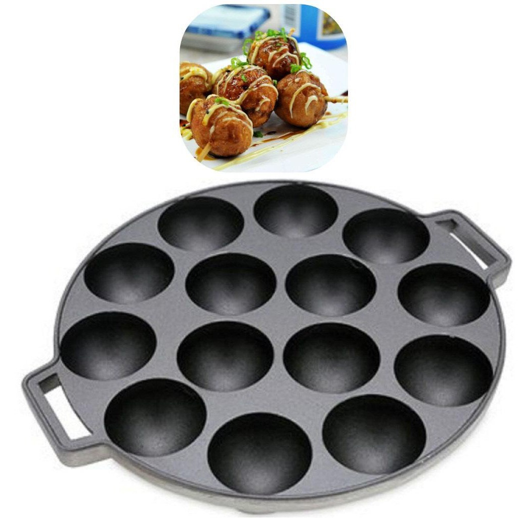 Khuôn làm bánh bạch tuộc Takoyaki 14 lỗ Nhật Bản chống dính cao câp - Khuôn làm bánh
