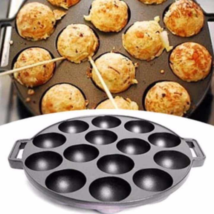Khuôn làm bánh bạch tuộc Takoyaki 14 lỗ Nhật Bản chống dính cao câp - Khuôn làm bánh
