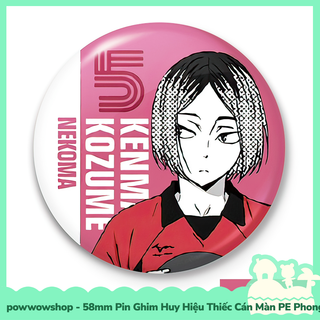 [Sẵn VN - Hỏa Tốc] Huy Hiệu Pin Ghim Dạng Tròn 58mm Cài Áo / Túi / Balo Màn PE Phong Cách Nhân Vật Anime Manga Haikyuu!!