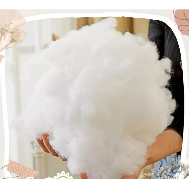 Bông gòn nhân tạo nhồi lõi gối, 200g bông gòn nhồi thú bông cao cấp mềm mượt