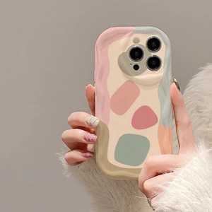 Ốp lưng iphone Viền nổi cạnh sóng màu nhẹ nhàng 6s/6splus/7/7plus/8/8plus/x/11/12/13/14/max/promax sk1014