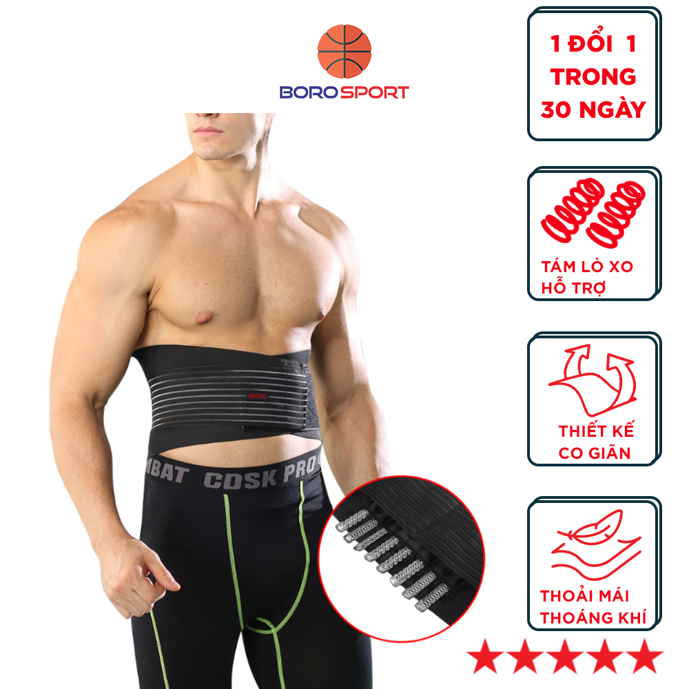 Ảnh Băng quấn bụng và lưng bảo vệ cột sống, tập gym, chống chấn thương CLEACCO - Hàng chính hãng BORO SPORT 1