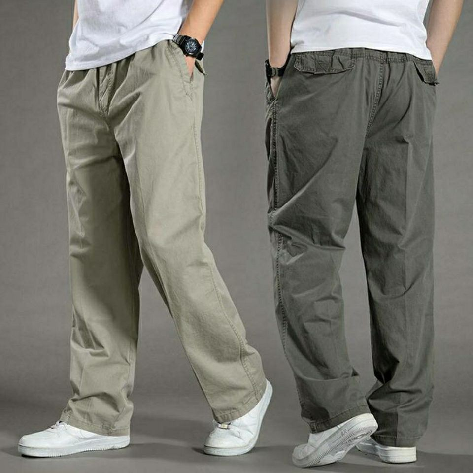Quần Dài Kaki Nam Cao Cấp Dáng Đứng Chuẩn Hàng Xuất, 100% cotton nguyên chất, mềm mịn, mát, dáng dài rộng