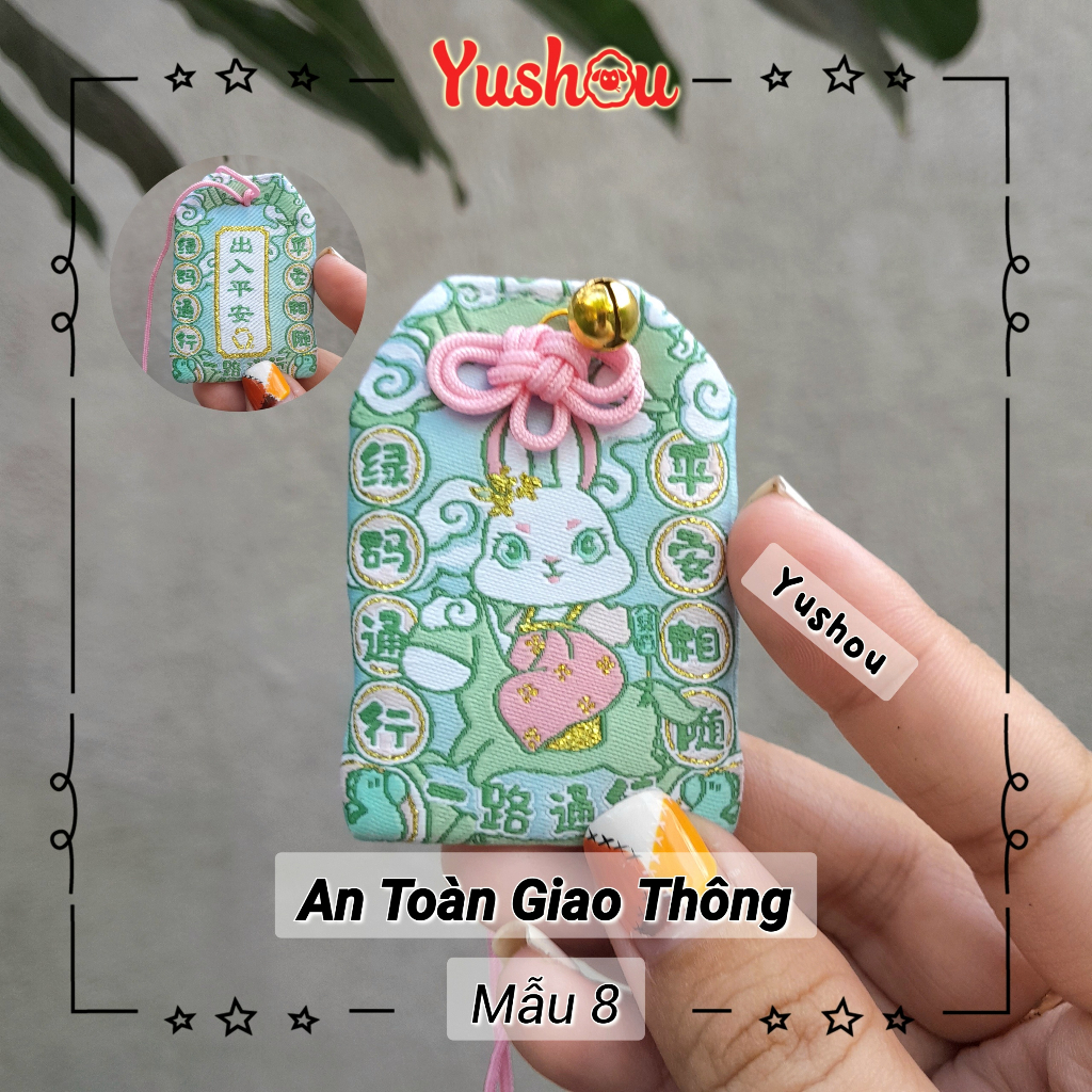 Túi Phước Yushou An Toàn Giao Thông Mẫu 8 - Kiểu Omamori Nhật, Có sẵn, Quà tặng ý nghĩa.