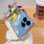 Ốp cho iphone Trong Suốt Chống Sốc Mèo ngắm hoa lưng cứng Cho IPhone 14 12 13 11 Pro Max 6 6S 7 8 Plus X XS XR sd1119