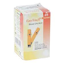 ( hỏa tốc) QUE THỬ ACID URIC [GOUT] CHO MÁY ĐO ROSSMAX EASY TOUCH GCU ET322 [25 QUE]