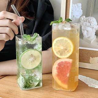 Cốc Thủy Tinh Hình Vuông Chịu Nhiệt Cao đủ size to và nhỏ