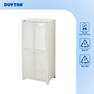 Tủ Wing-L DUY TÂN nhựa PP/ABS, tủ treo quần áo cao, tủ quần áo đa năng, tiện lợi (tặng kèm móc)