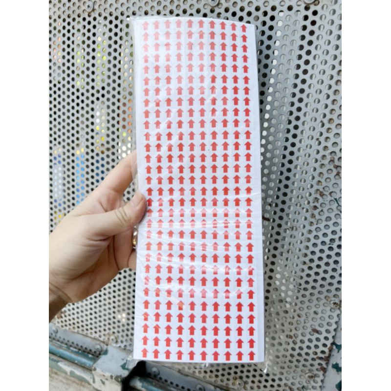 Combo 100 tờ mũi tên dán lỗi , nhãn dán mũi tên, Decal dán mũi tên báo ...