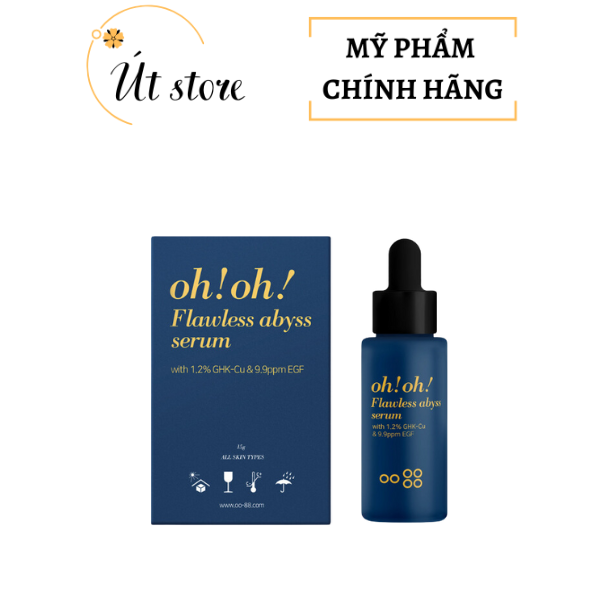 Tinh chất giảm sẹo lõm oh oh flawless abyss serum (with 1.2% GHK-Cu & 9.9ppm EGF) (20ml)