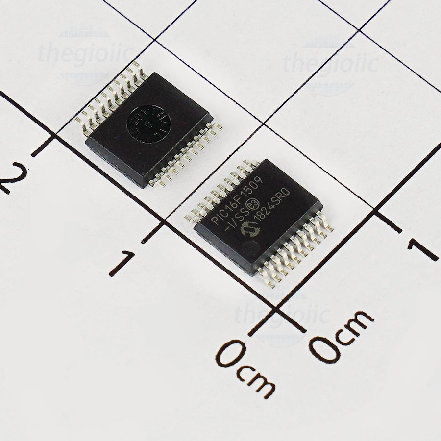 PIC16F1509-I/SS, 8-Bit PIC Microcontroller, 20MHz, 14KB FLASH, 20-SSOP ...