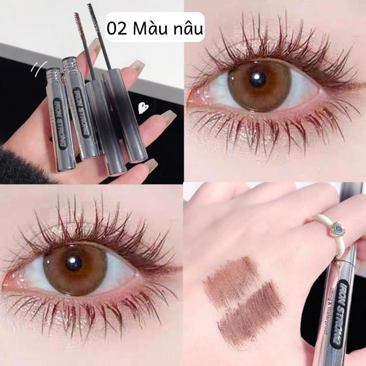 Chuốt Mi Iron Strong Cong Dài Sau Nhiều Giờ Mà Không Bị Vón Cục, Chống Nước Lâu Trôi