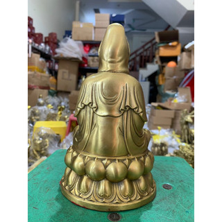 Tượng Phật Bà Quan Âm Bồ Tát Bằng Đồng Vàng Để Ô tô Vật phẩm Phong Thuỷ Tâm Linh Trang Trí
