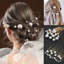 Set 18 Trâm Cài Tóc Chữ U Đính Ngọc Trai Giả Thanh Lịch Cho Cô Dâu QiQiShop