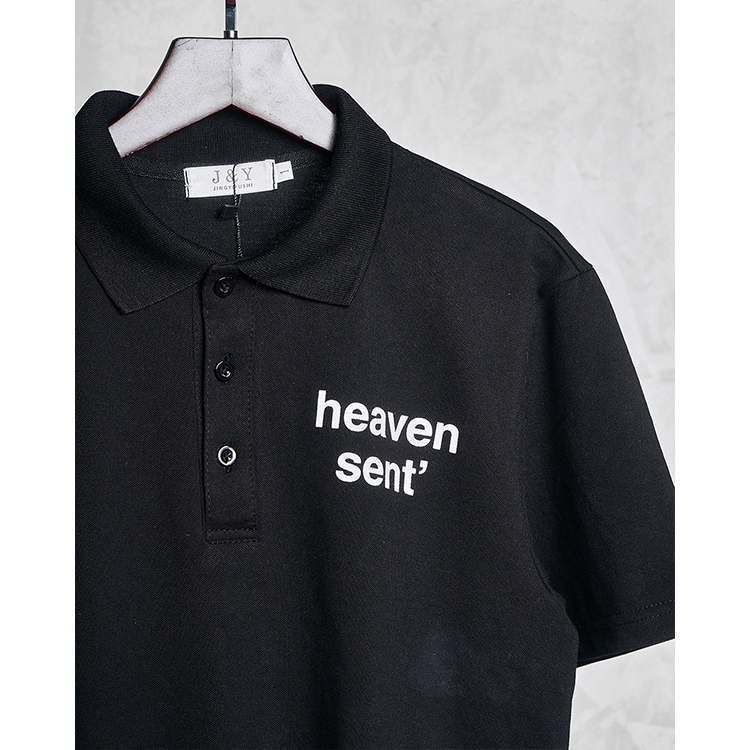 Áo polo đôi HEAVEN SENT cao cấp - Áo Cotton thanh lịch, thoáng mát