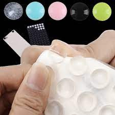 Set 64 Nút Silicon chống va đập bảo vệ tường cửa chống ồn Kích thước 12 x 4mm
