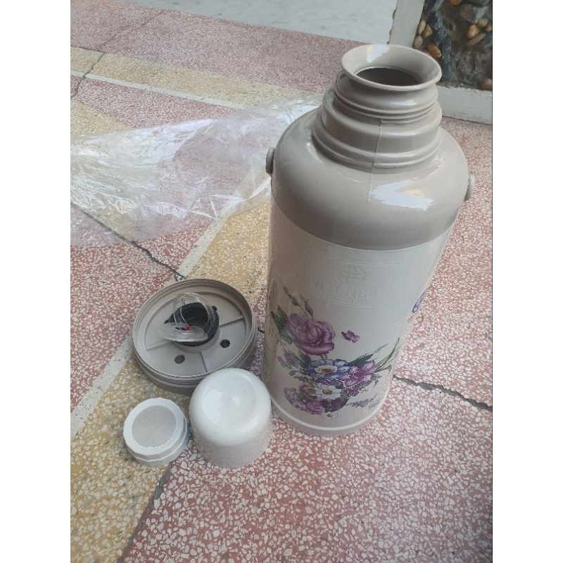 Vỏ phích nước 2L (chỉ bán vỏ ko có lõi thủy tinh) 3986-1, Vỏ Phích đựng nước nóng Việt Nhật