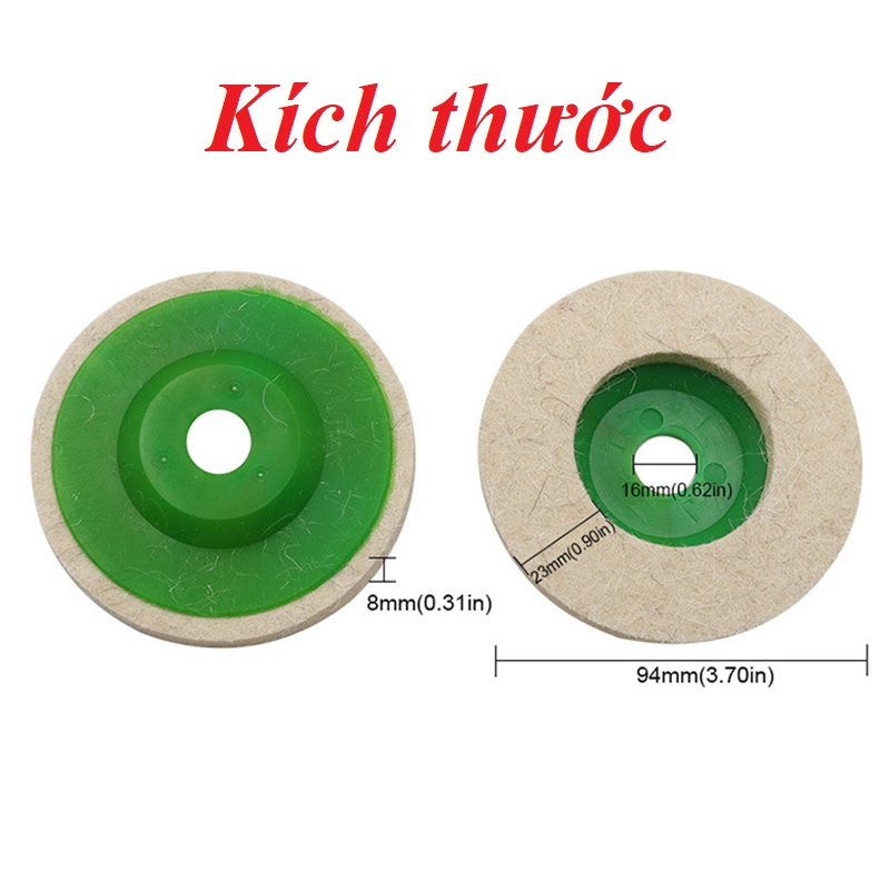 Bộ 10 đĩa nỉ đánh bóng