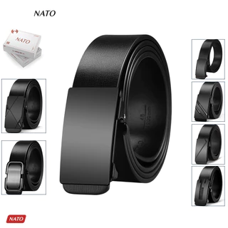Thắt Lưng Nam PISA Giấu Đuôi Dây Khóa Tự Động Da Bò Cao Cấp Đẹp Đi Làm Đi Học Dây Nịt Khóa Tăng NATO