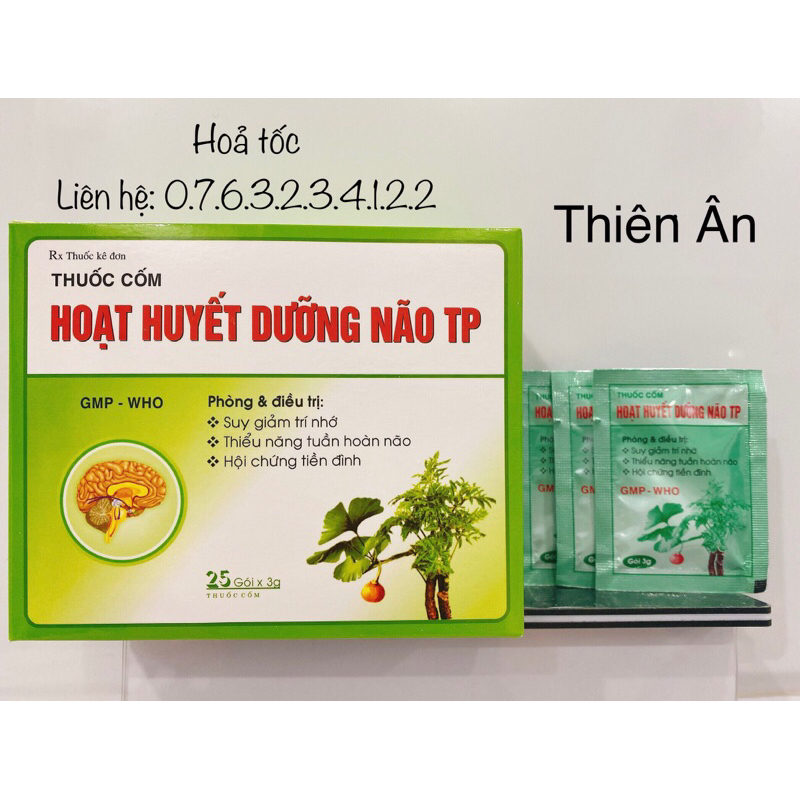 [Date 11/2025] Hoạt Huyết Dưỡng Não TP - Hộp 25 gói bột cốm | Shopee ...