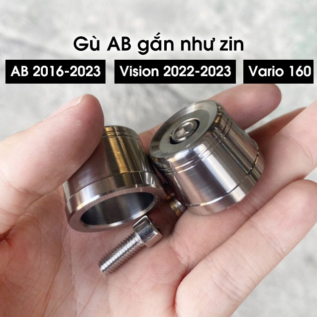 gù tay lái inox 304 nhiều mẫu: gù chống rung, gù sh, gù ab, gù thái ...