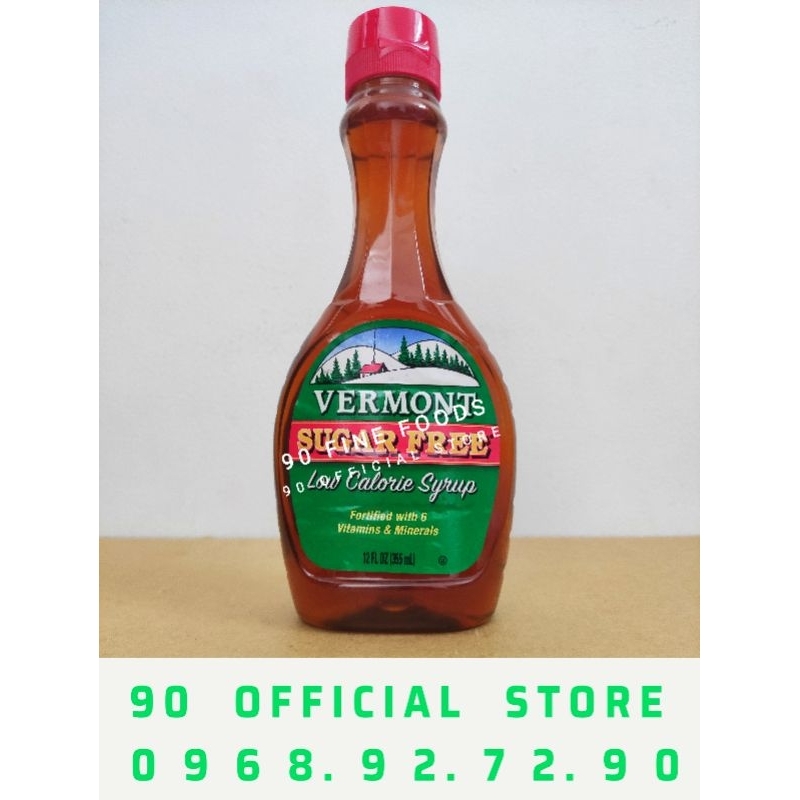 Xi Rô Maple Syrup Vermont Chai 355ml Sugar Free Shopee Việt Nam