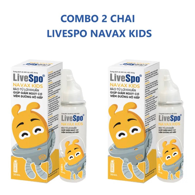 Combo 2 chai xịt nhôm Navax Kids 50ml hỗ trợ ngừa viêm dành cho trẻ sơ ...