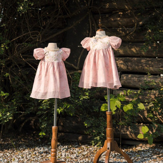 Váy công chúa phối tơ đũi cho bé 1-7 tuổi (8-26kg)